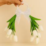 White Tulip Bridal Bouquet